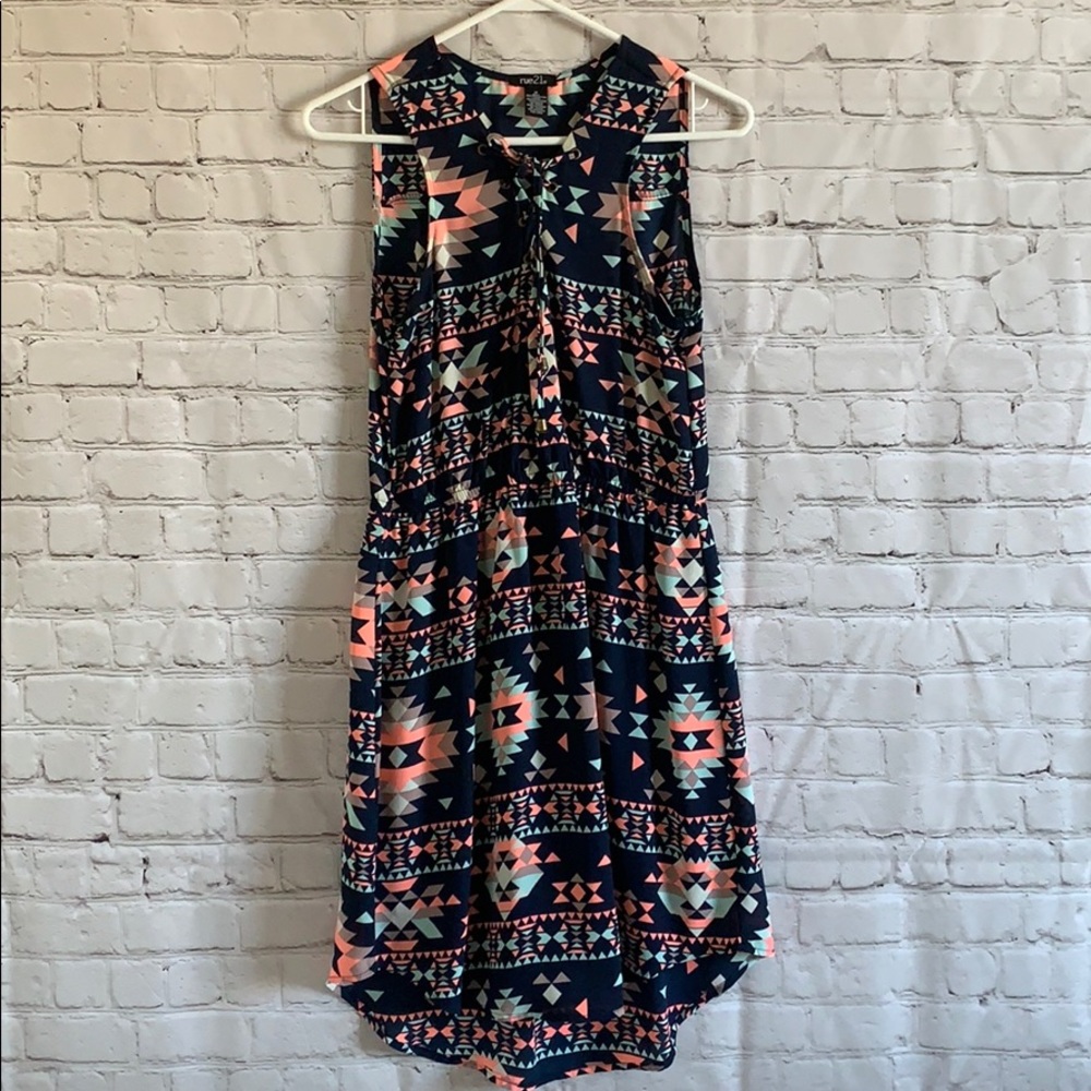 Aztec print super cute summer dress